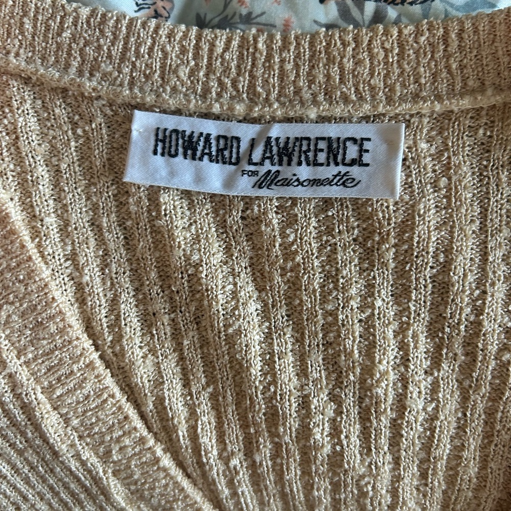 Vintage Howard Lawrence Elegant Cream Knit Skirt Set - Picture 8 of 11